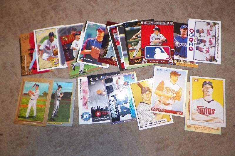 25 Different Justin Morneau Cards