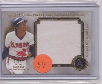 Rod Carew Jersey Card