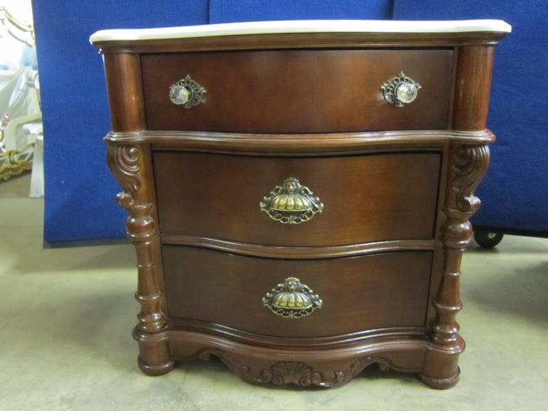 Pulaski Night Stand with Marble Top