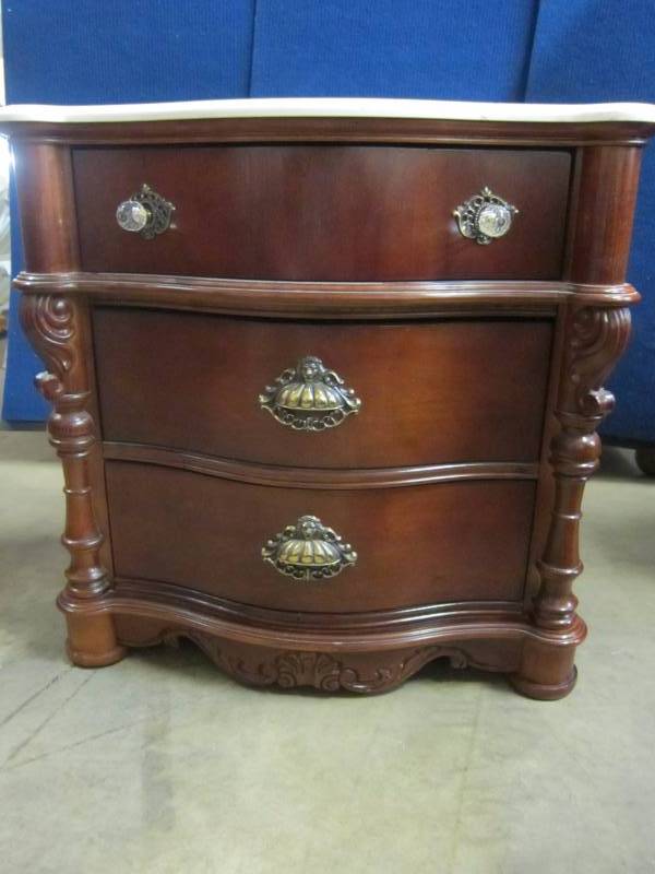 Pulaski Night Stand with Marble Top