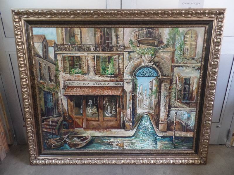 Large Framed Art Piece