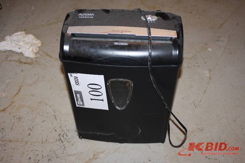 Aurora Paper ShredderModel AS890CPS Black With Cord.