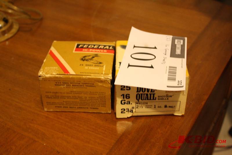 Lot of (2) 16 Gauge Shotgun Shells Federal & Winchester.