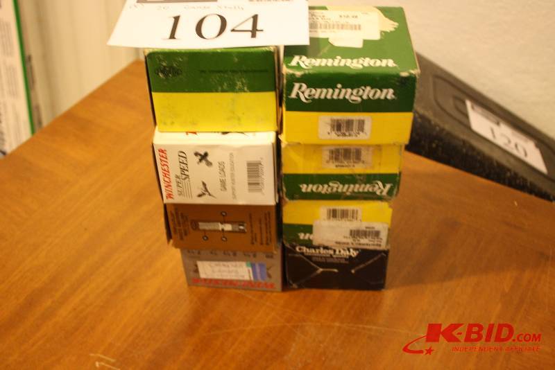 Box Lot of (8) 20 Gauge Shotgun Shells Including Brands Federal Winchester Charles Daly & More.