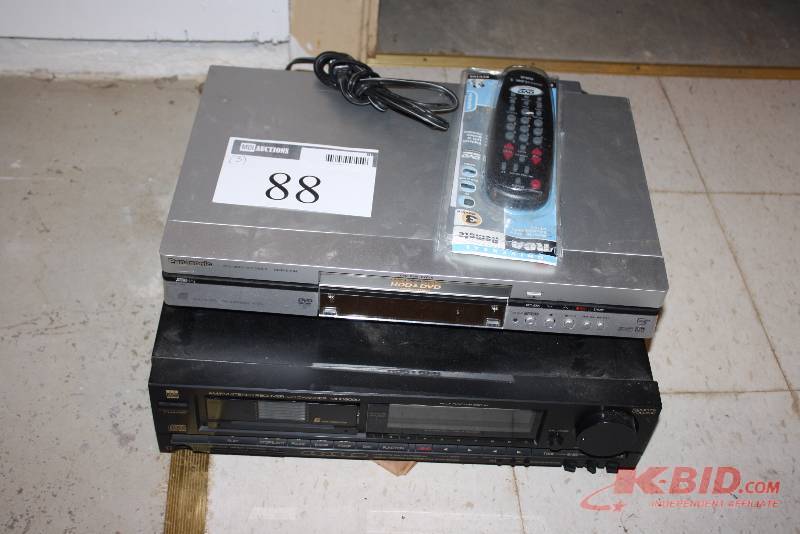 Lot of (2) Including Panasonic DVD Player Cassette Player Includes RCA Remote Control.