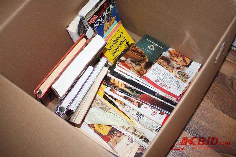 Box Lot of Miscellaneous Cook Books.