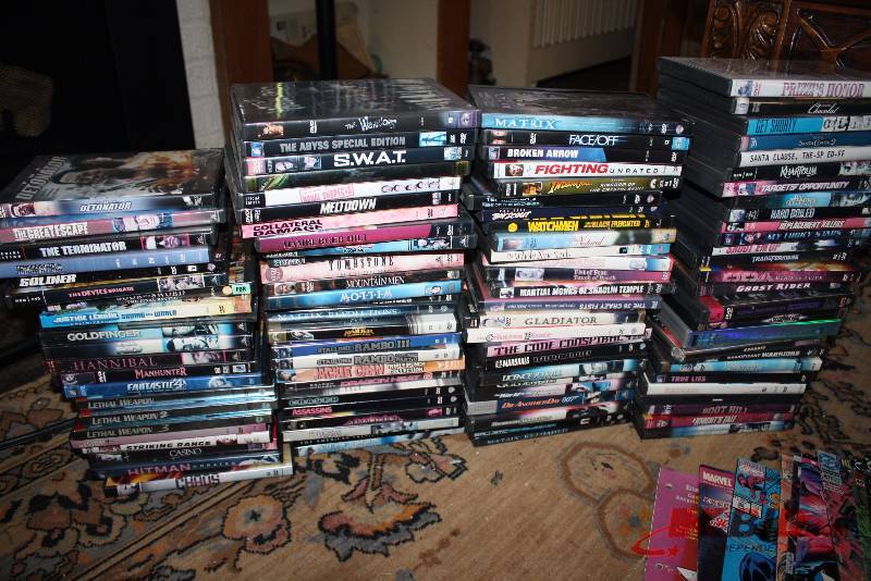 Box Lot of Miscellaneous ActionSuspenseDrama Movies.