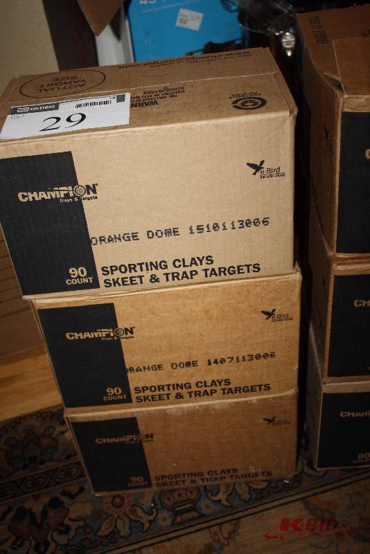 Box Lot of (5) Champion Traps & Targets Sporting Clays Skeet & Trap Targets 90 CtBox.