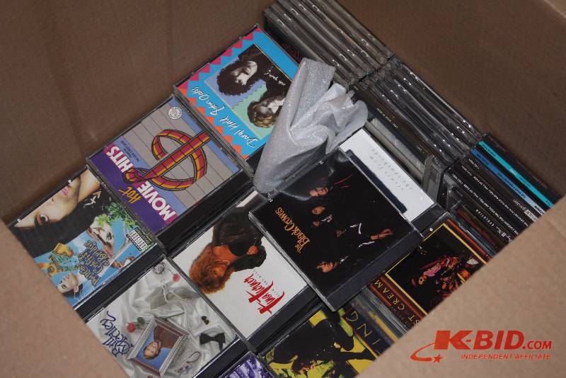 Box Lot of Compact Discs Including Classic Rock R & B And More.