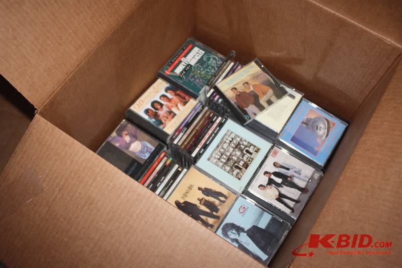 Box Lot of Compact Discs Including Classic Rock R & B And More.