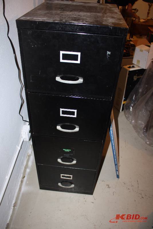 Lot of (2) Including Oxford Hanging Folder Frames Metal Filing Cabinet, 4 Drawers, 18 x 24 x 52.