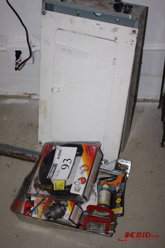 Tool Lot Including Breaker Box Brackets And More.