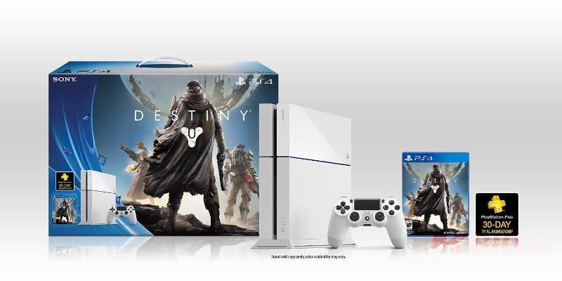 500GB Glacier White PS4 Console with Destiny Game