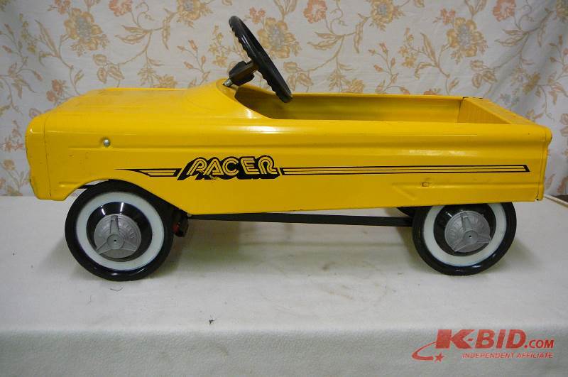 AMF Vintage Yellow Peddle Car Pacer  Very Nice