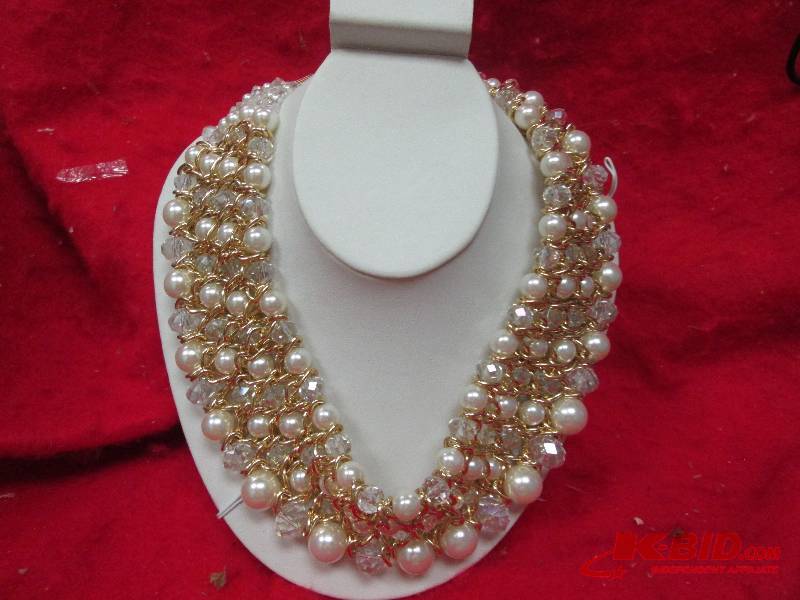 pearls, gold and beads...