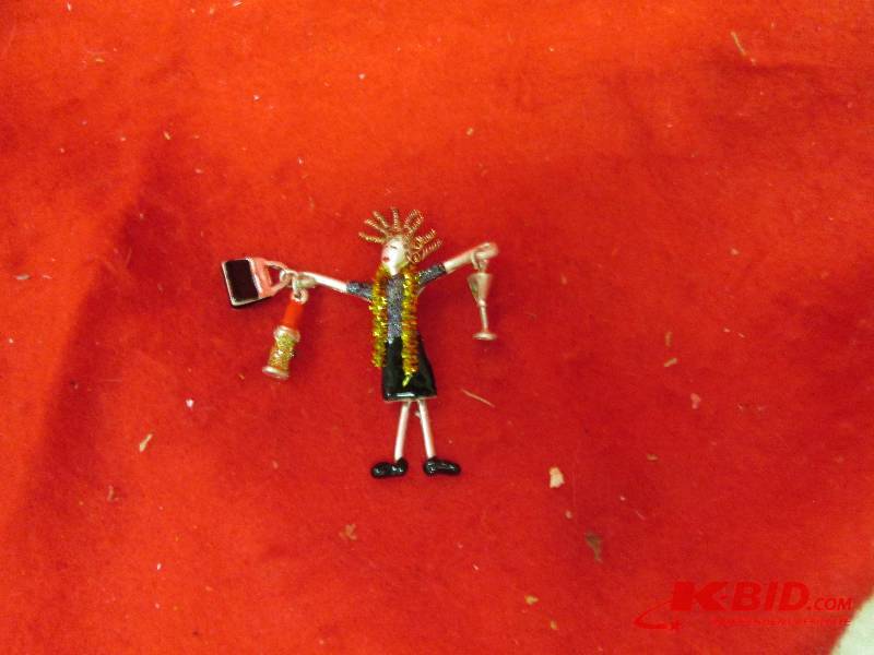Pin of a lady and shopping items...