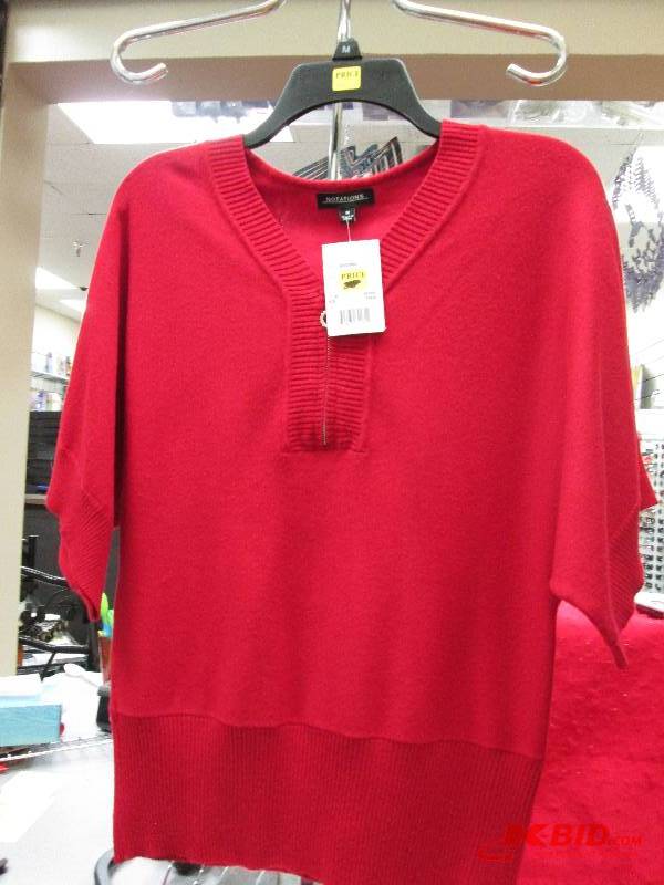 Notations red sweater size Medium...