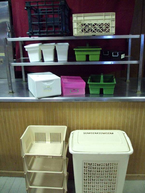 Storage Containers and Hamper