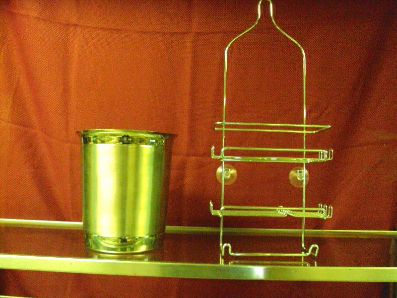 Trash Can and Shower Caddy