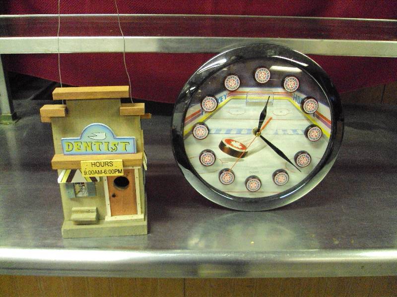 Bird House and Clock