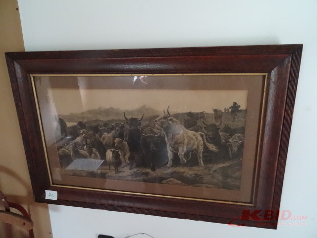 lot 22 image: Framed Print