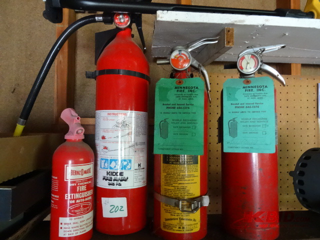 lot 202 image: Fire Extinguishers