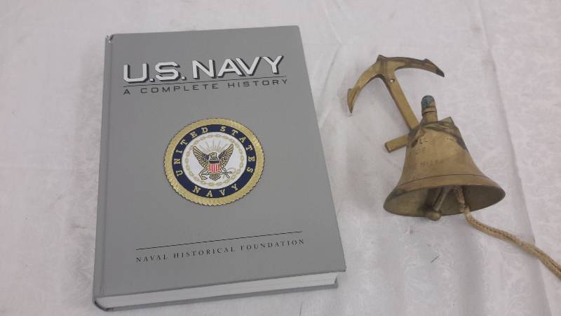 lot 65 image: navy historical book, bell