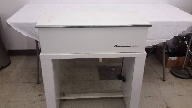 lot 70 image: antique kenmore closet iron