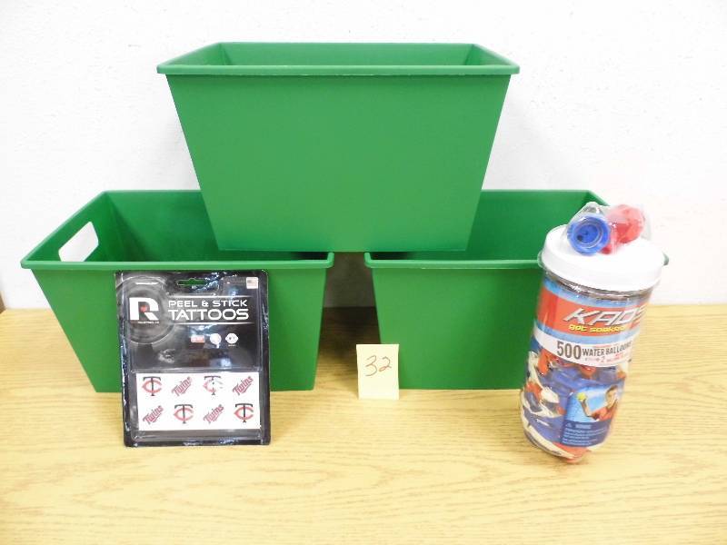 Bins & Water Balloons