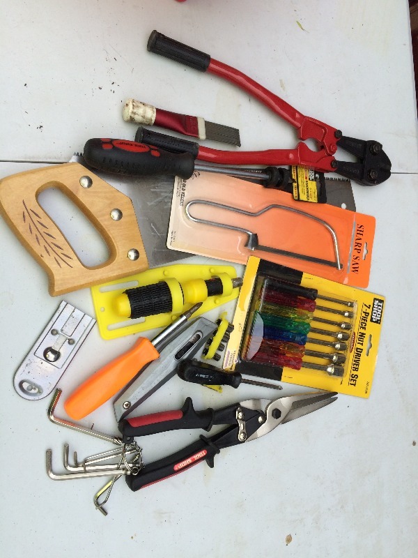 lot 109 image: Tool Box and Assorted hand tools