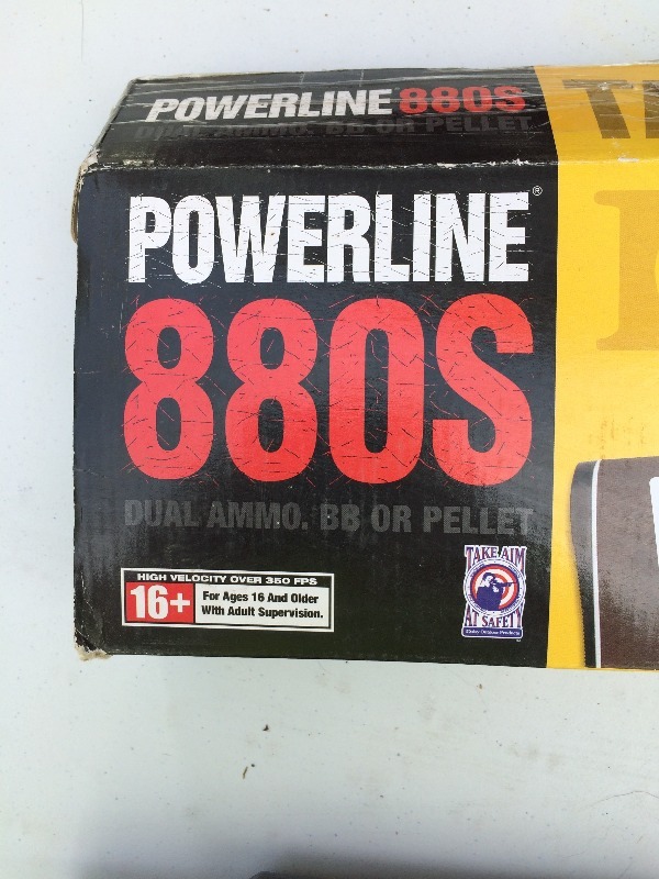 lot 111 image: Daisy Powerline 880S BB or Pellet Gun with 4 x 15 scope  - New