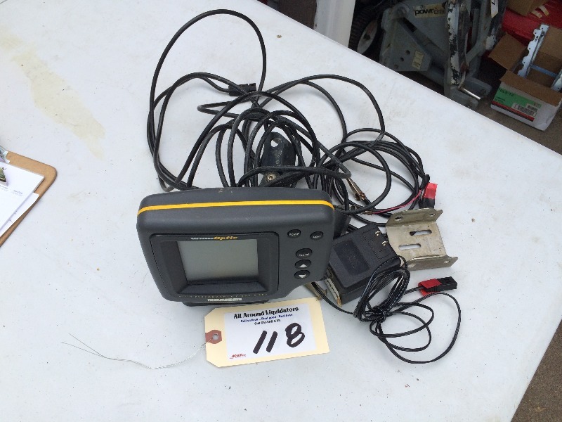 lot 118 image: Hummingbird Fish Finder, includes some hardware
