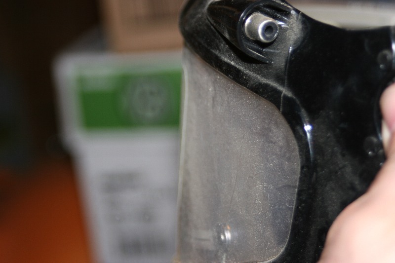 lot 107 image: Helmet face shields  1 standard and 1 electric  (Lot of 2)