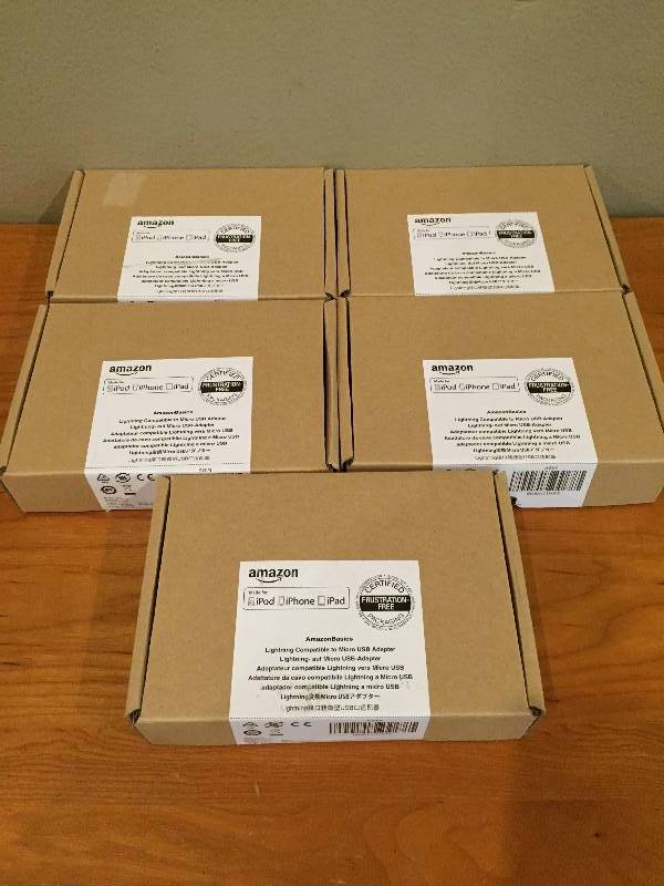 lot 24 image: Lot of 5 Amazon - Micro USB Adapter