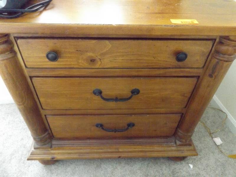 lot 165 image: Solid Wood Night Stand