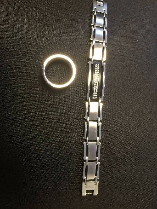 Mens Bracelet & Ring Set