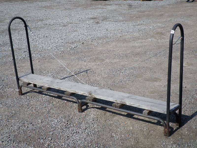 8ft Steel-Framed Firewood Rack ...