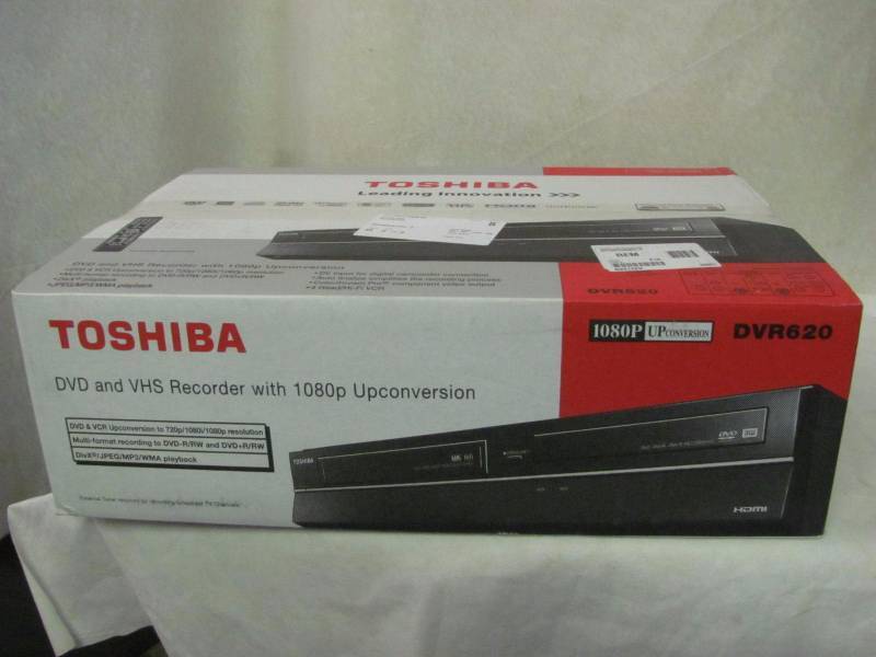 lot 1 image: Toshiba DVD RecorderVCR with 1080p Upconversion