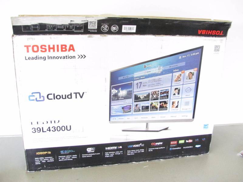 lot 3 image: Toshiba 39 1080p LED Cloud TV