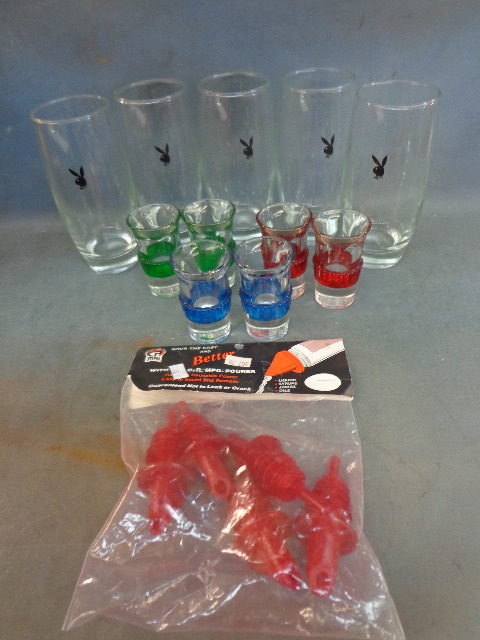Playboy Bunny Glasses and shot glasses and More