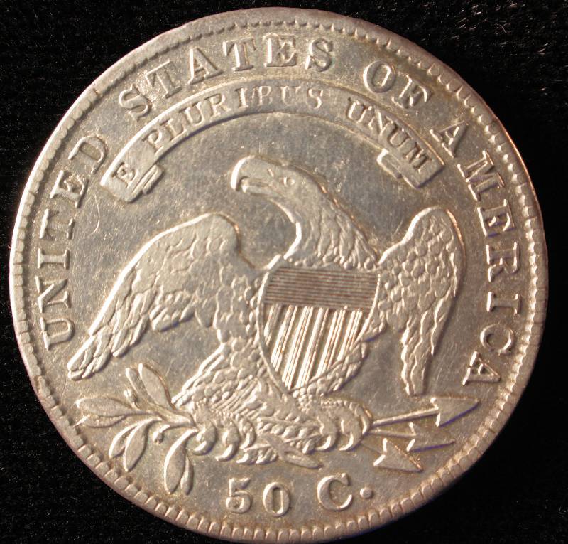 1835 BUST SILVER HALF DOLLAR VF
