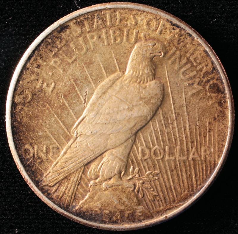 1925 PEACE SILVER DOLLAR FINE
