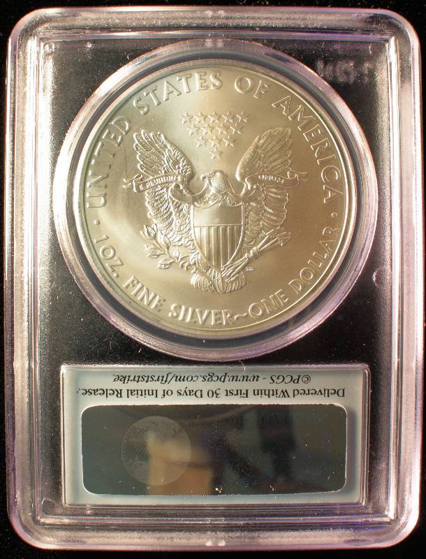 2013 S SILVER EAGLE PCGS MS 69 FIRST STRIKE