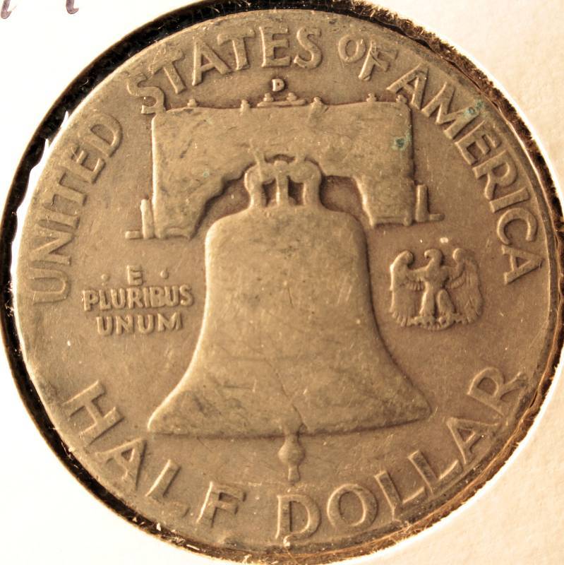 1949 D FRANKLIN SILVER HALF DOLLAR