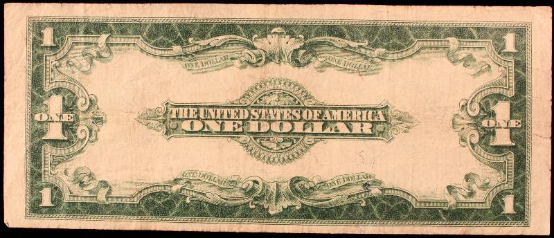 SERIES 1923 1 DOLLAR SILVER CERTIFICATE LARGE HORSEBLANKET NOTE VF