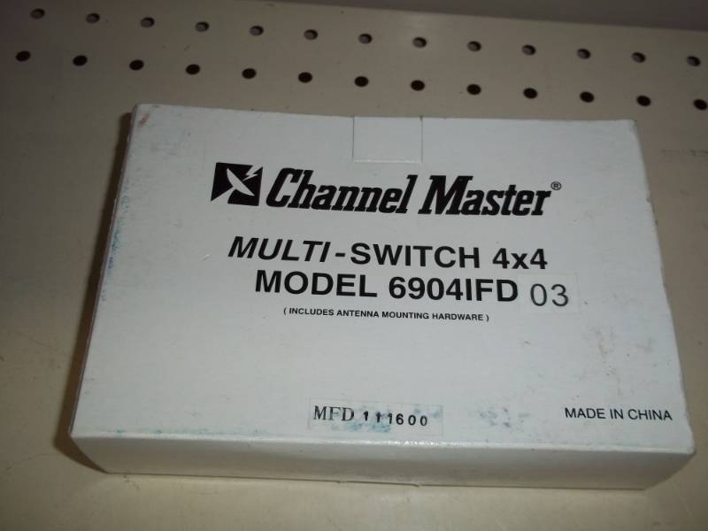 lot 120 image: NEW Multi-Switch 4x4  Model 6904IFD Coaxial switch