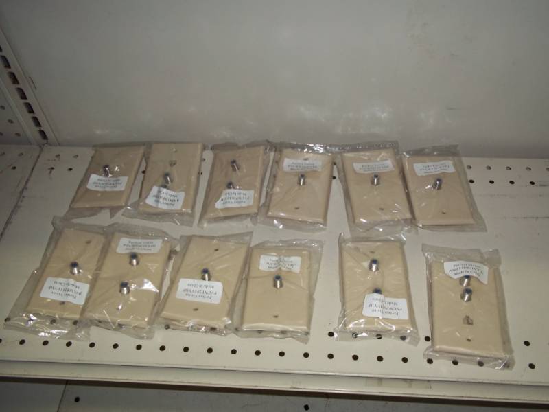 lot 127 image: NEW 12 Coaxial wall plates