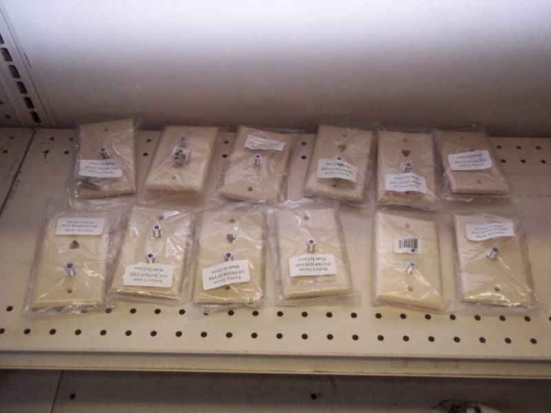 lot 128 image: NEW 12 Coaxial wall plates