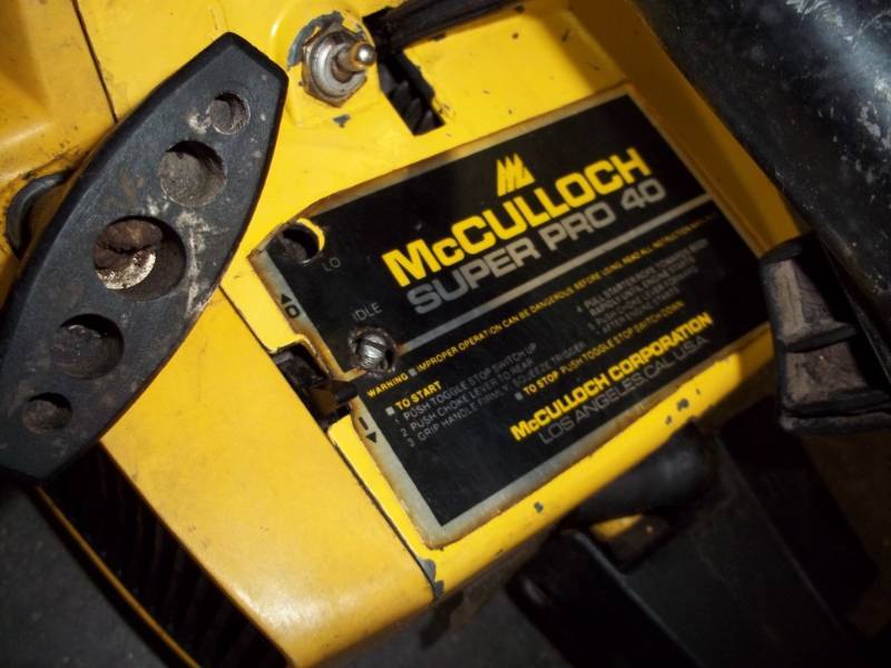 McCulloch super pro 40 Chain saw 14&quot...