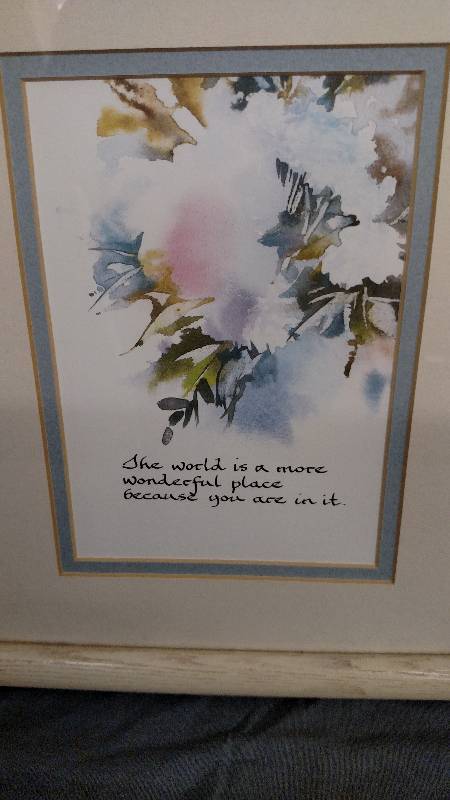 Framed Flower Print
